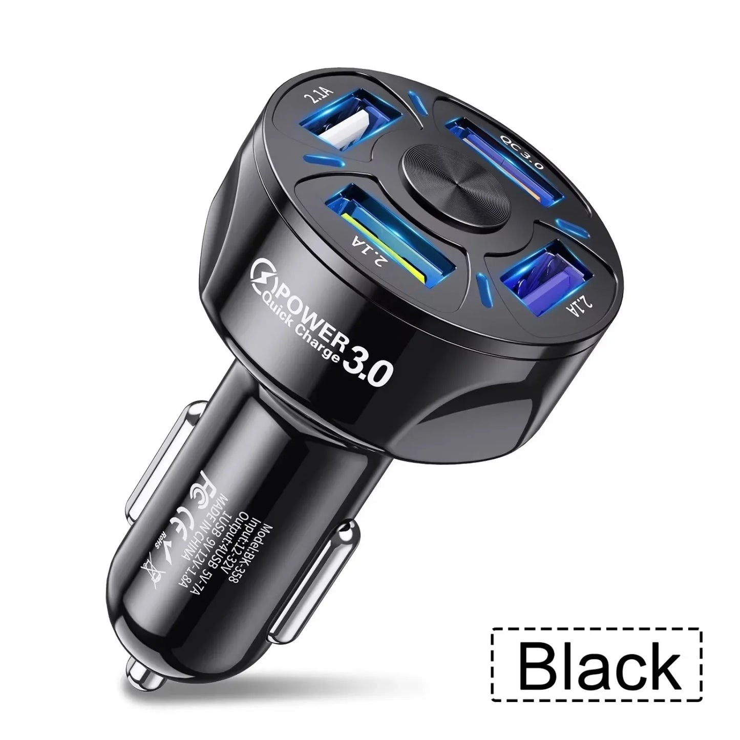 4 in 1 Retractable Car Charger